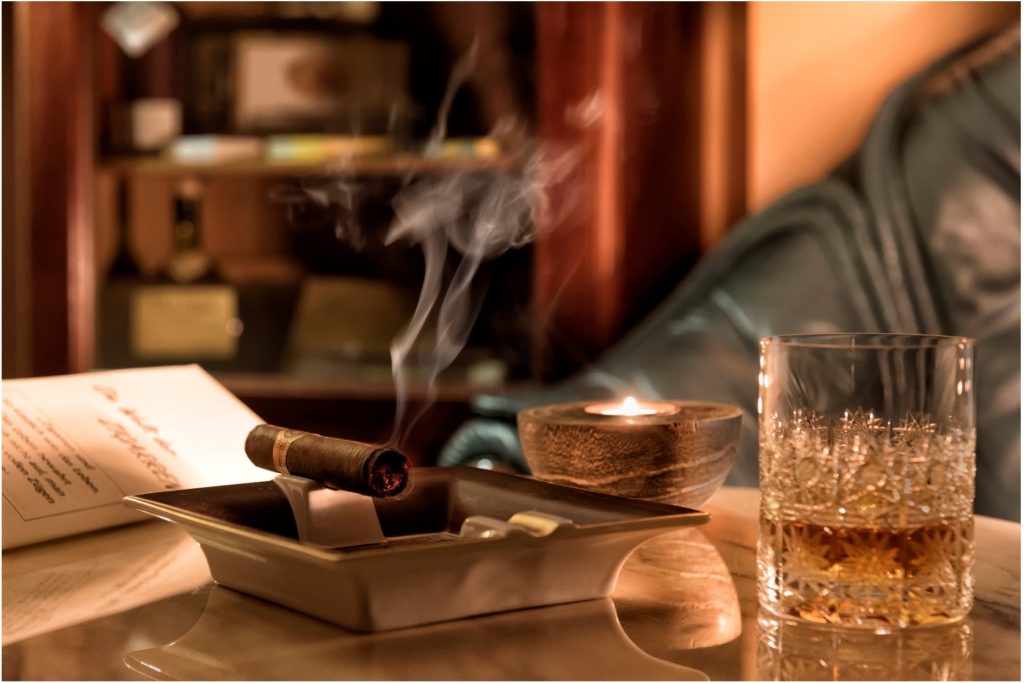 zigarren auswahl im restaurant titania im waldschloesschen prerow